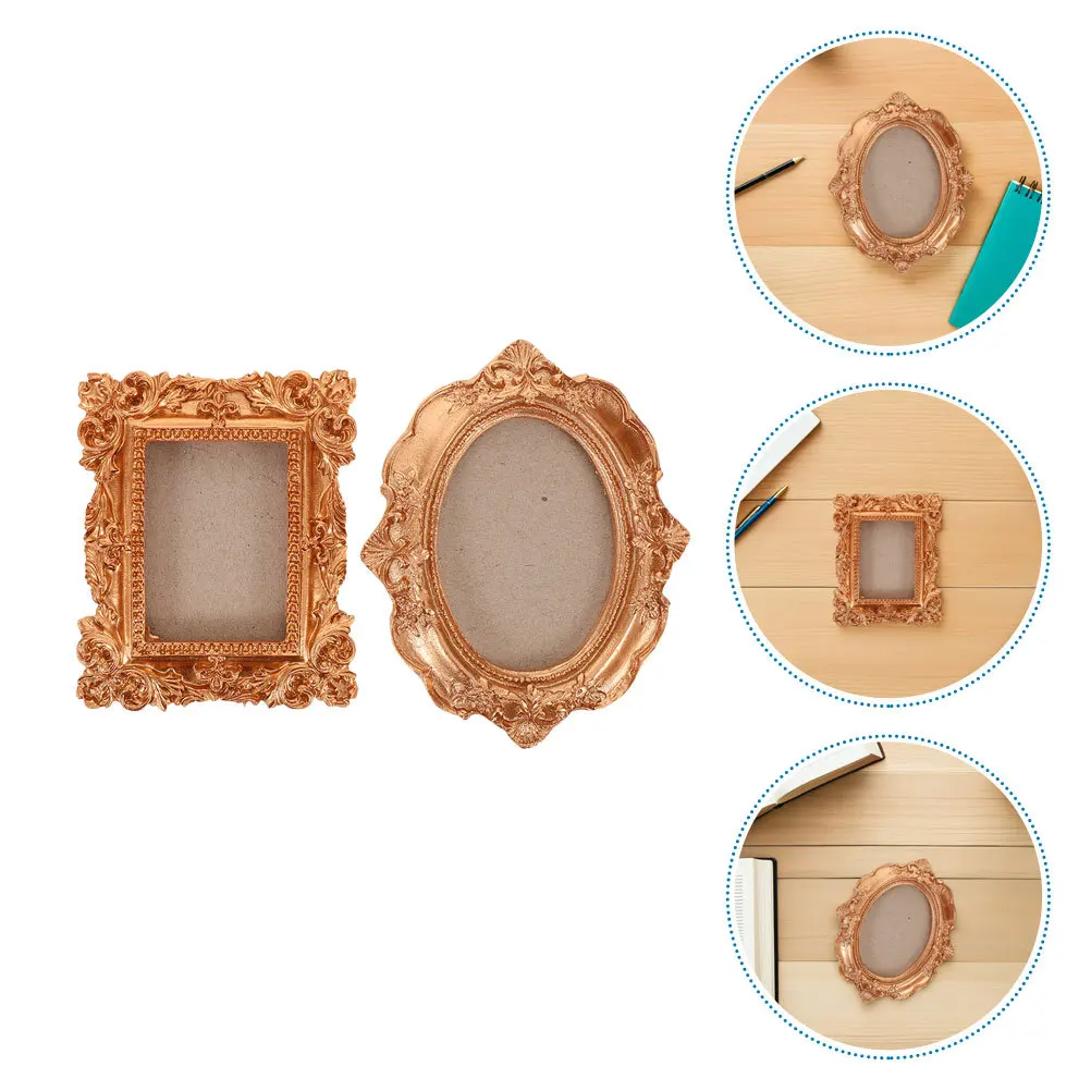 

3Pcs Fridge Magnet Photo Frames - Elegant Magnetic Picture Frames for DIY Travel Memories Family Photos Vintage Style