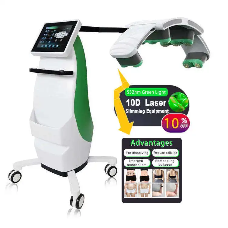 

10d Emerald Laser Fat Removal Maxlipo 10d Laser Body Slimming Lipo Green Emerald Laser Weight Loss