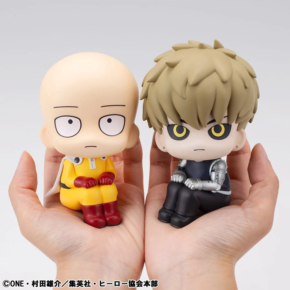 Originale MegaHouse Look Up One Punch-Man Saitama Genos 11CM Action Figure Anime PVC Modello Giocattoli da collezione per ragazzi