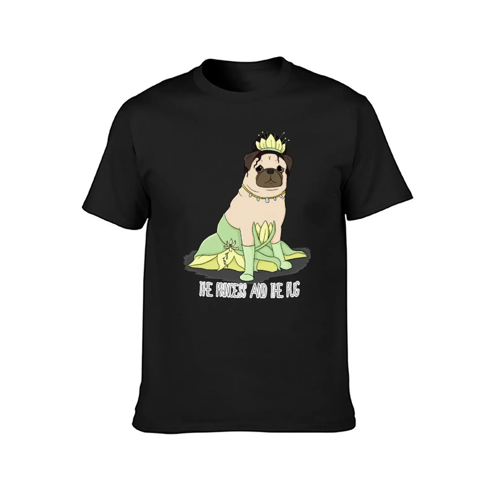 The Princess and the Pug T-Shirt animal prinfor boys aesthetic clothes Men's t-shirts