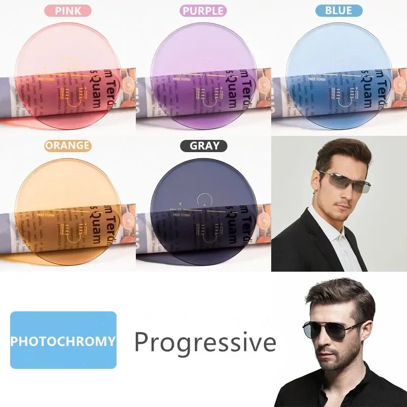 free-form-photochromic-progressive-eyeglass-lenses-multifocal-color-changing-optical-lens-anti-uv-near-far-dual-vision-prescript
