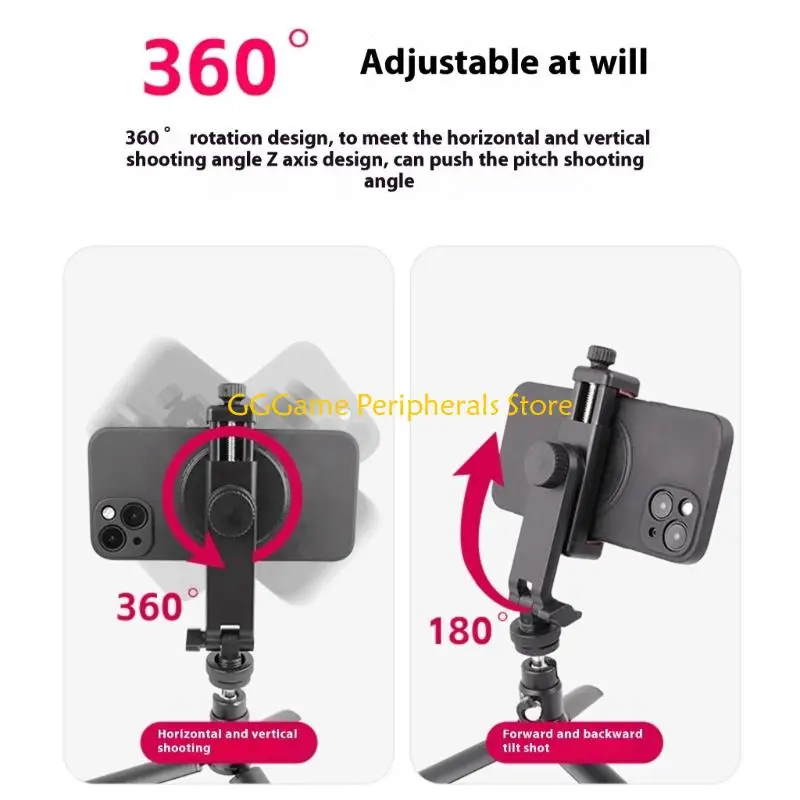 U55B Directional Phone For DSLR Cold Shoe Interfaces Slip Enhanced Grip