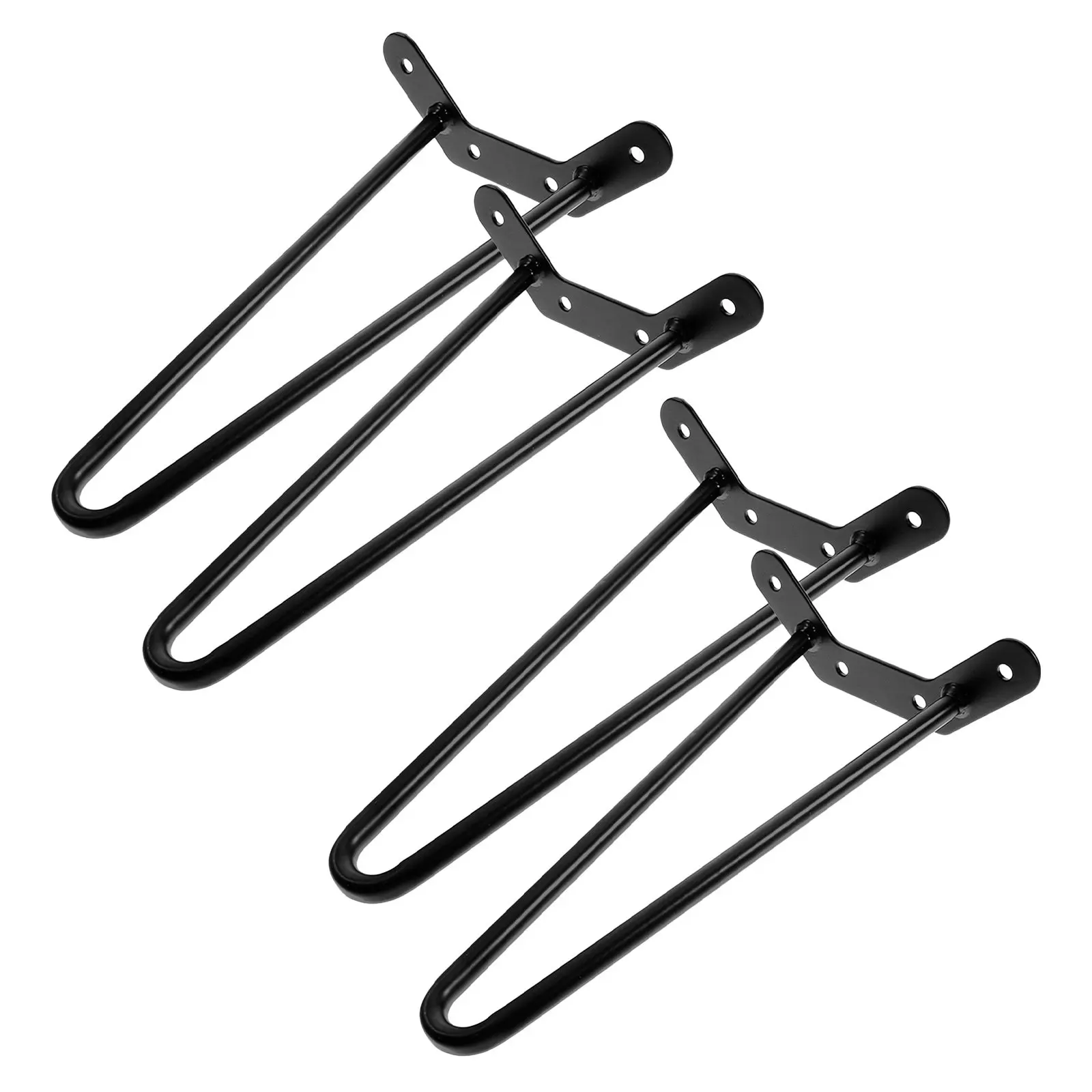 4Pcs Black Metal Hairpin Legs Heavy Duty Support for Coffee Table Desk Side Table Mid-Century Modern Furniture Hardware 15.72