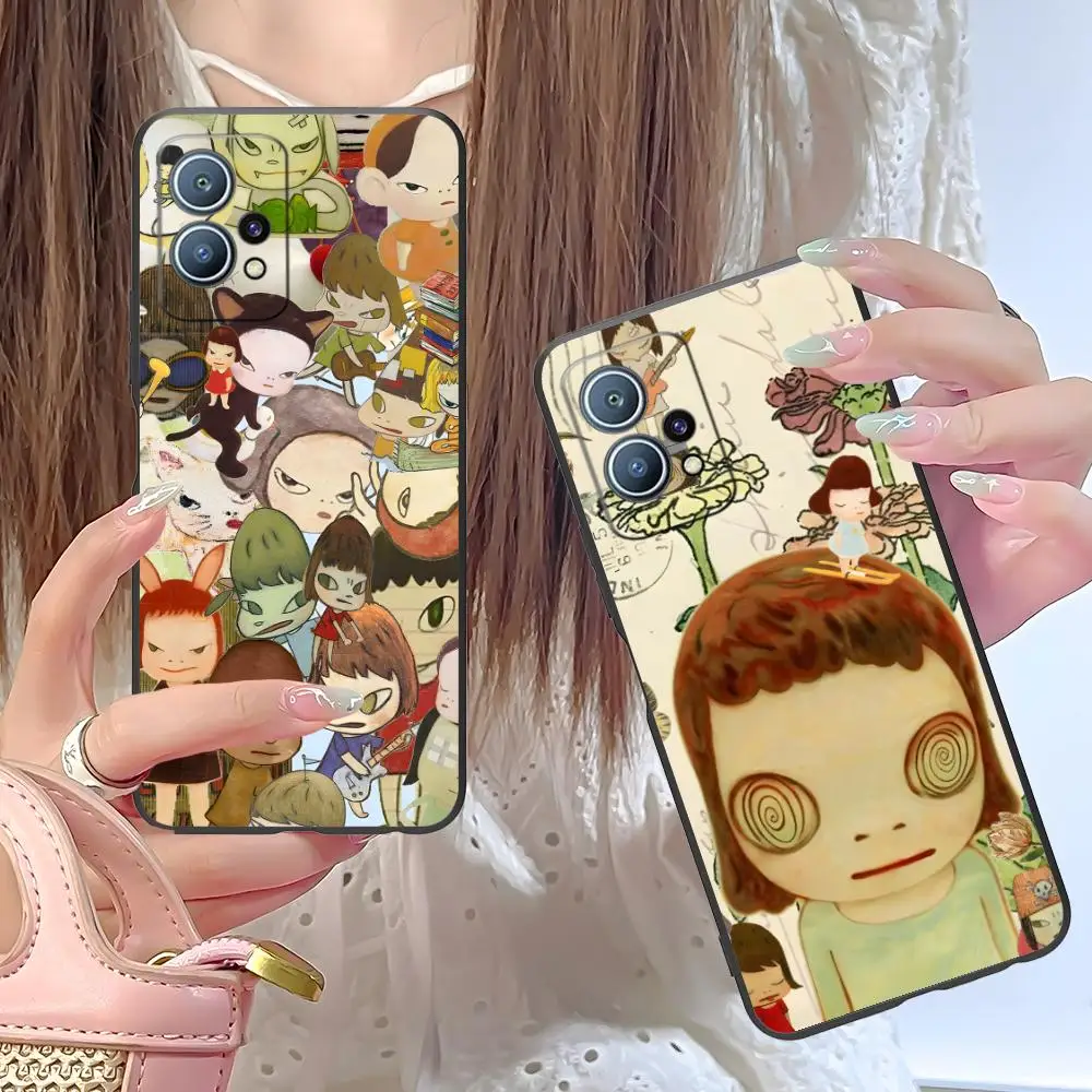 

Anime Yoshitomo Nara Phone Case for Huawei P60 P50 P40 P30 P20 P10 P9 P8 Pro Lite Plus Soft TPU Shockproof Cover