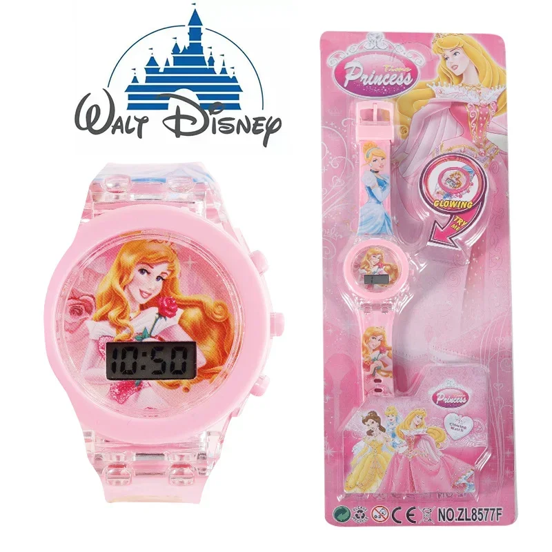 ساعات فلاش لايت سبايدرمان للأطفال للأولاد والبنات كارتون أميرات ديزني ميكي للأطفال ساعة الطالب لعبة هدايا عيد الميلاد #5