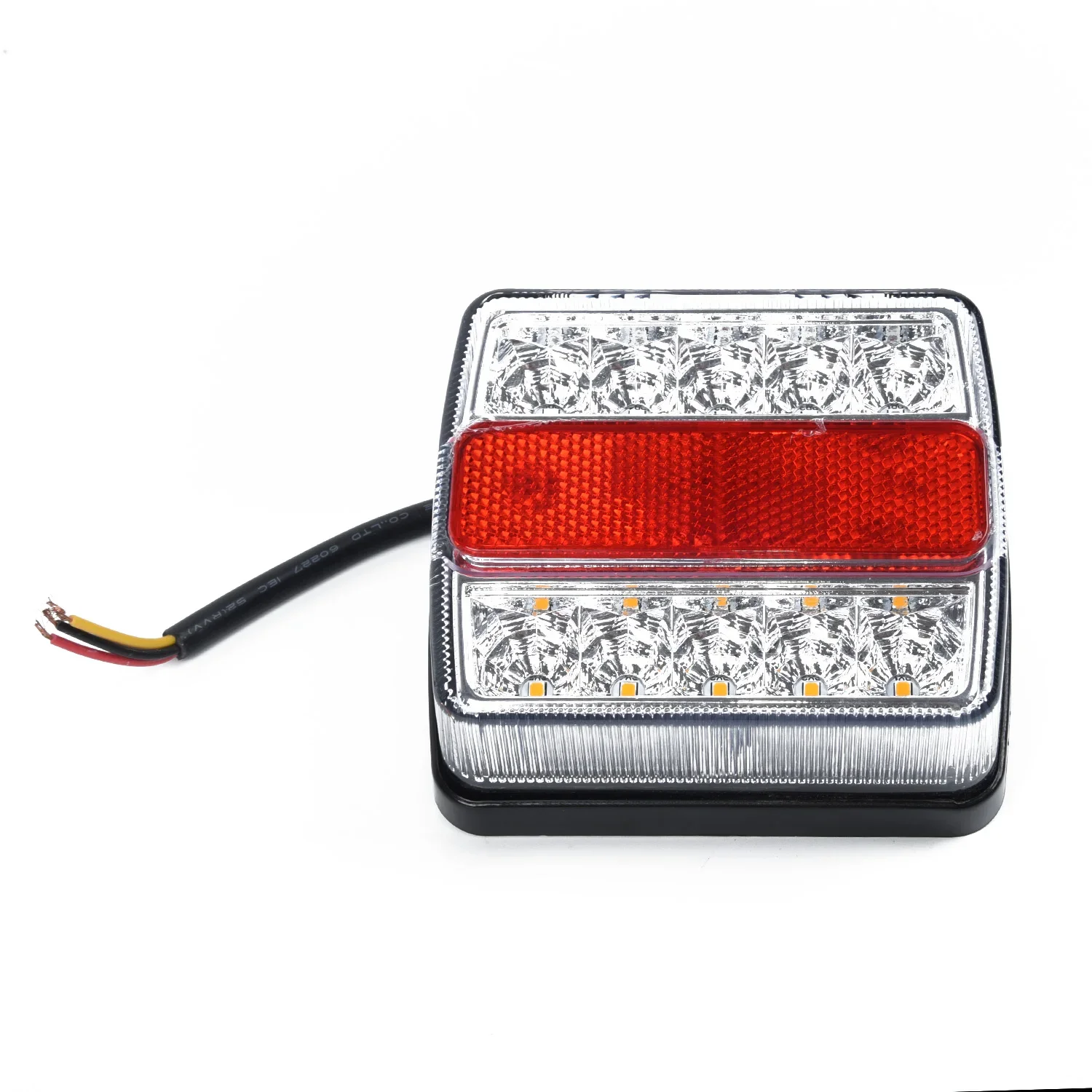 2Pcs Rear LED Submersible Trailer Tail Lights Kit Boat MarkersTruck Waterproof 12V 15LED Campers Trailers Taillights