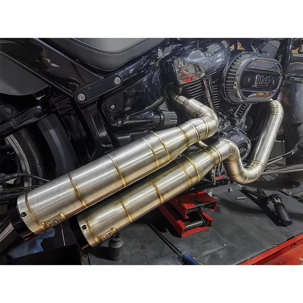 Customization Motorcycle Exhaust Softail Series Retrofit/Upgrade Double Discharge Industrial Design