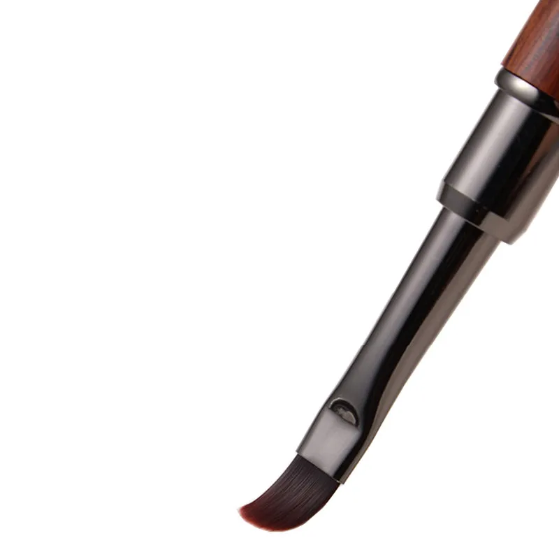 5 نمط خشب الصندل اليد مسمار فرشاة فنية الثلاثي رسم اللوحة خط القلم بطانة التدرج شقة مستديرة المعادن الفرنسية مانيكير أدوات #3