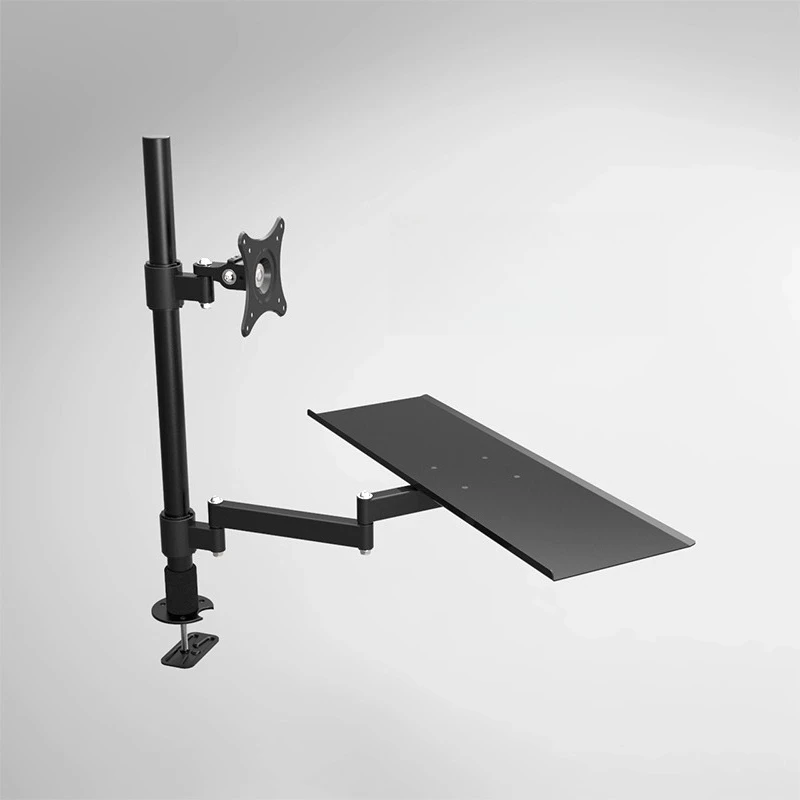 Monitor keyboard holder, keyboard integrated bracket, desktop perforated computer monitor holder