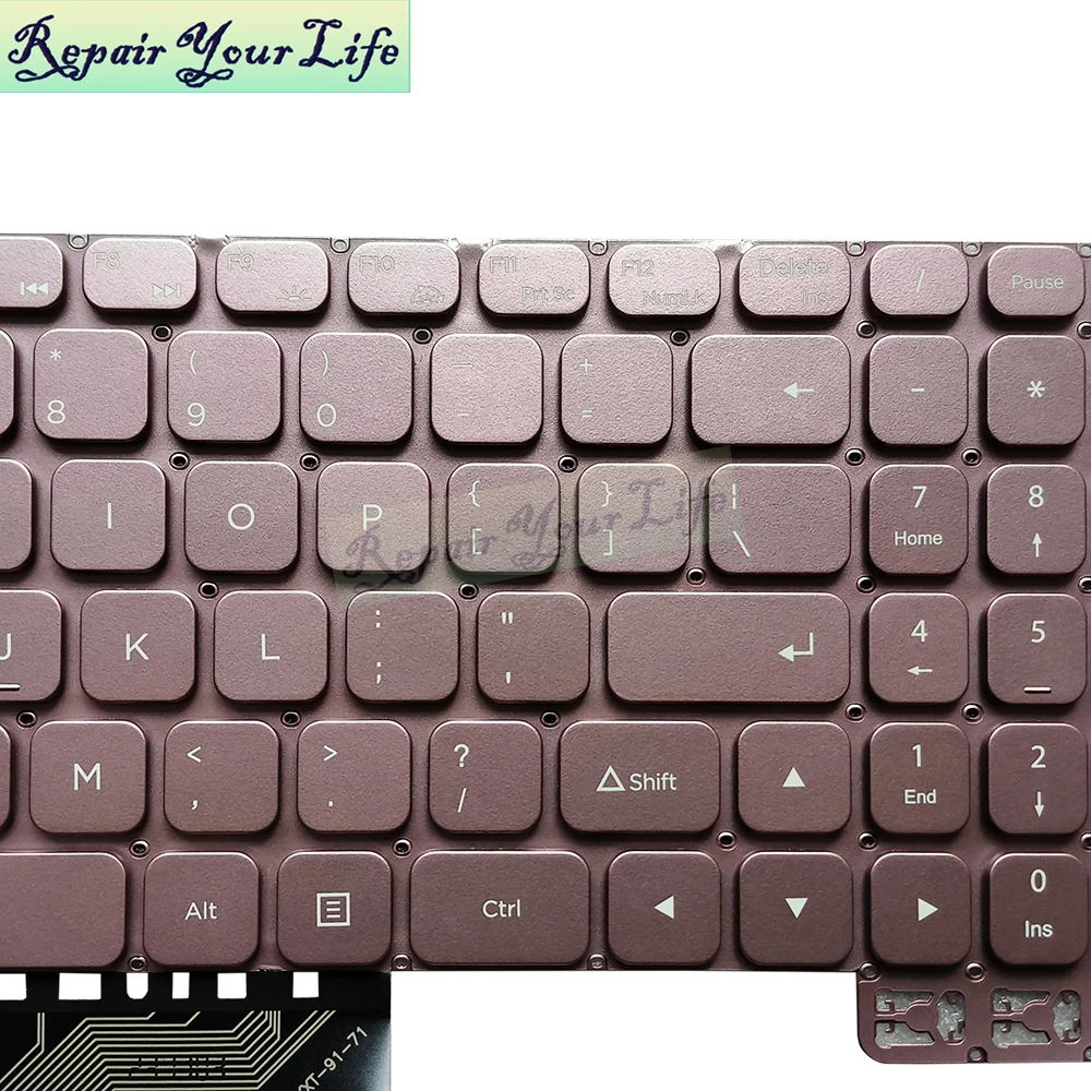 Brand new US keyboard SCDY-340-2-3 YXT-91-71 for Azerty AZ-1511 Rose Gold