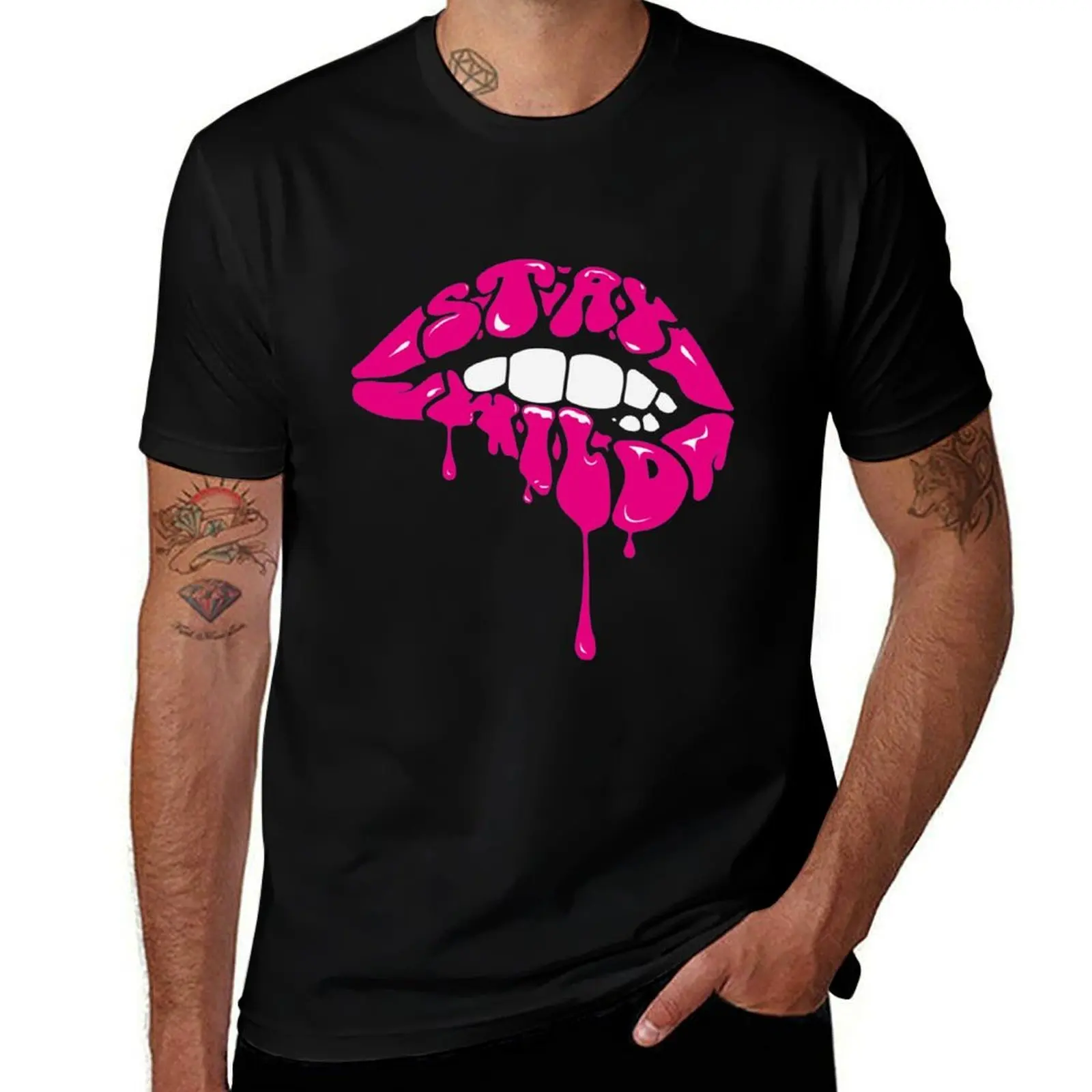 

Ben Azelart Merch Stay Wild Lip T-Shirt t shirts for man cotton essential t shirt T-Shirt