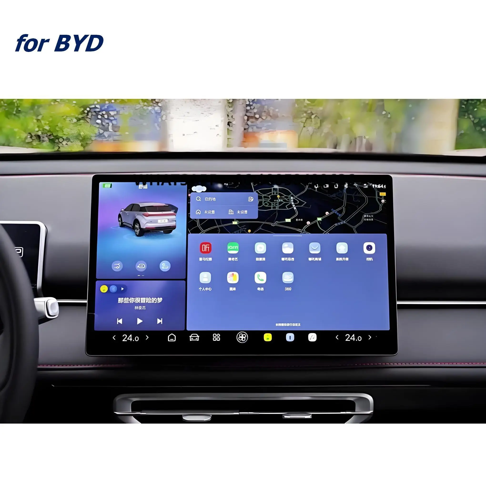 

For BYD ATTO 3 Yuan Plus RHD Universal Parts 15.6 Inch Car Multimedia Display OE SC2ES-7924100B_PAD Center Console Display