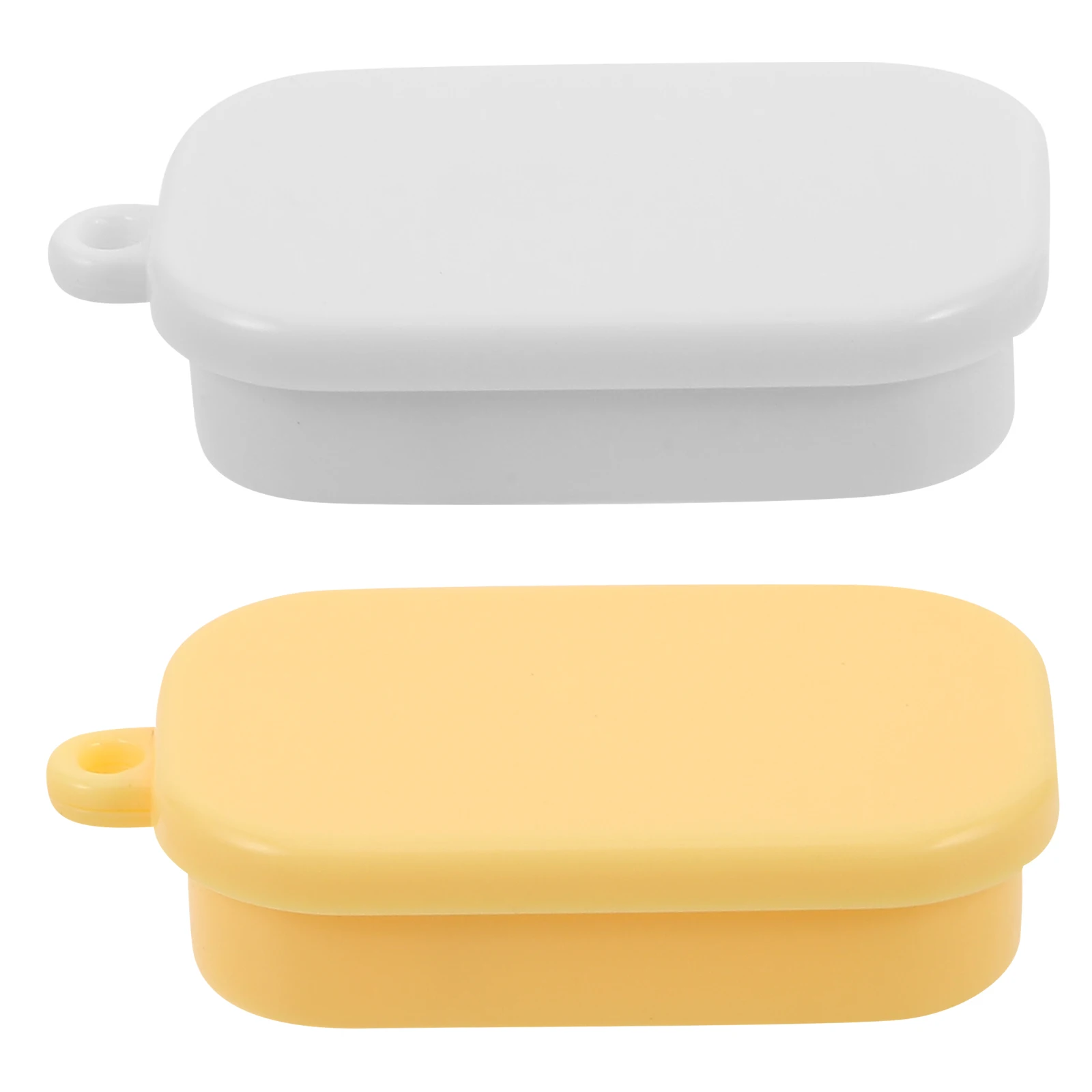 

50 Pcs Mini Simulated Lunch Box Divided Fruit Tray Kids Play Kitchen Toy Plastic
