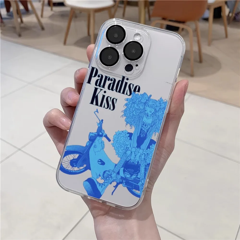 Paradise Kiss Manga  Phone Case For iPhone 11 12 Mini 13 14 15 Pro XS Max X 8 Plus SE XR Transparent Shell