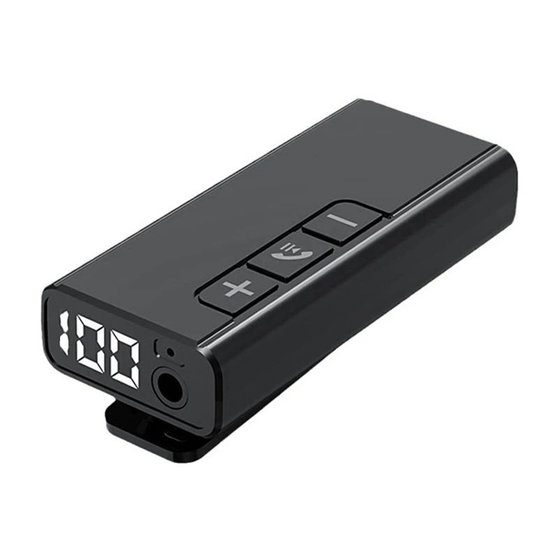 Car Bluetooth Receiver Wireless Hands Free Calling Adapter Audio Converter With Digital Display TF Card