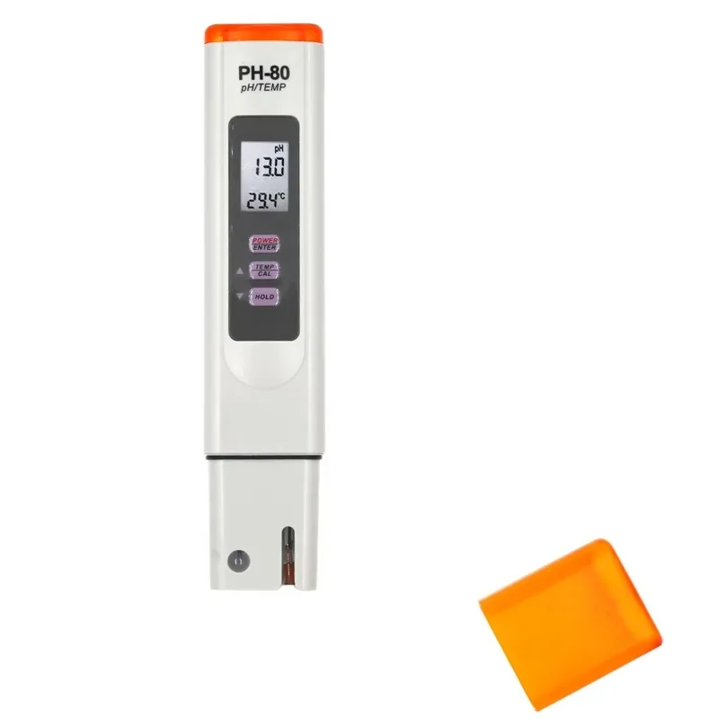 PH-80 Digital Water Quality Tester Waterproof 2 in 1 pH Thermometer with ATC