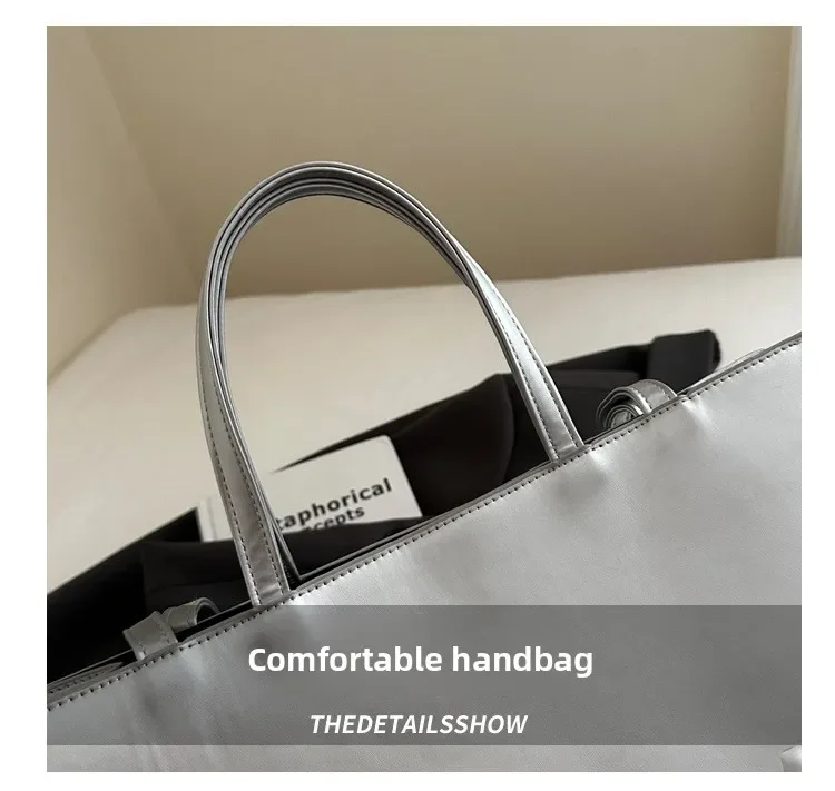 Einfache Vintage-Tragetaschen aus Pu-Leder für Damen, lässige Mode, einzelne Schulter-Cross-Body-Taschen, Handtasche für Damen zum Arbeitseinkaufen – Detail 2