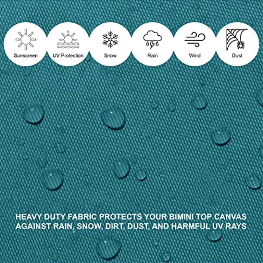 4 القوس بيميني العلوي استبدال غطاء 10 أقدام طويلة دائم البحرية الصف قماش الشمس الظل قارب المظلة للخارجية المائية حماية