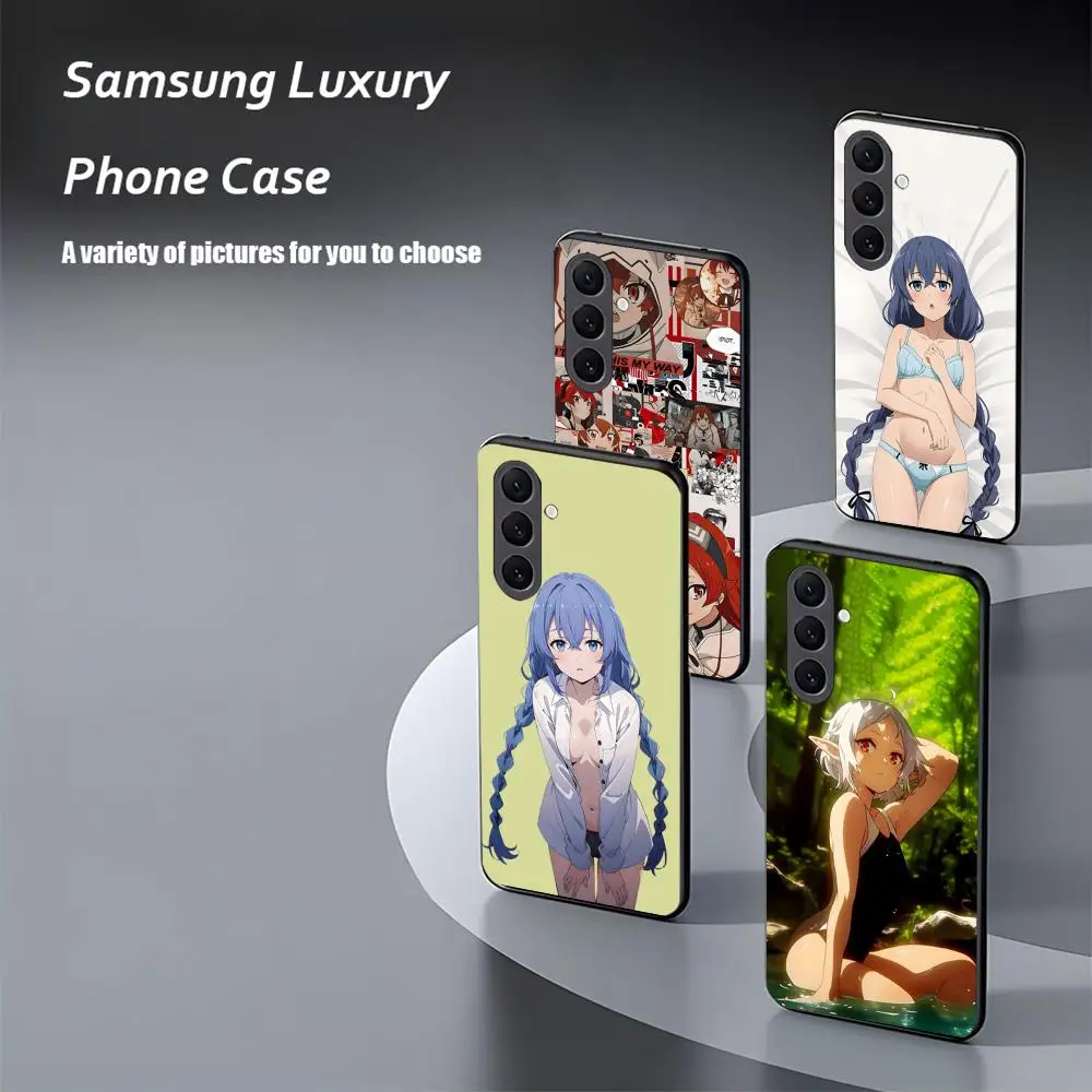 Mushoku Tensei Anime Phone Case For Samsung Galaxy S25 S24 S23 S22 S21 S20 Plus Ultra Note20 Soft Black