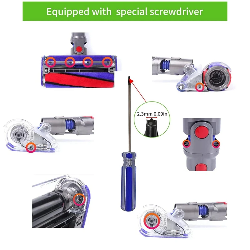 استبدال زر التبديل الزناد ل دايسون مكنسة كهربائية ، V10 ، V11 ، SV12 ، SV14 ، الأحمر ، أجزاء ، مجموعة الملحقات