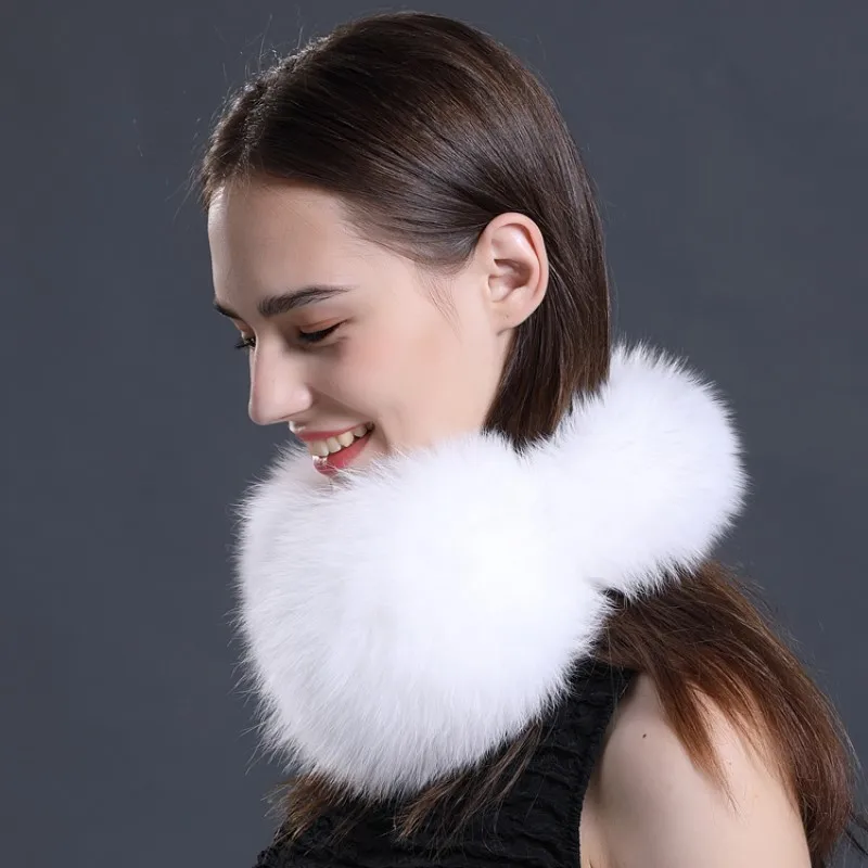 Luxury Women Plush Ear Warmer Real Fox Fur Earmuffs CX-A-72