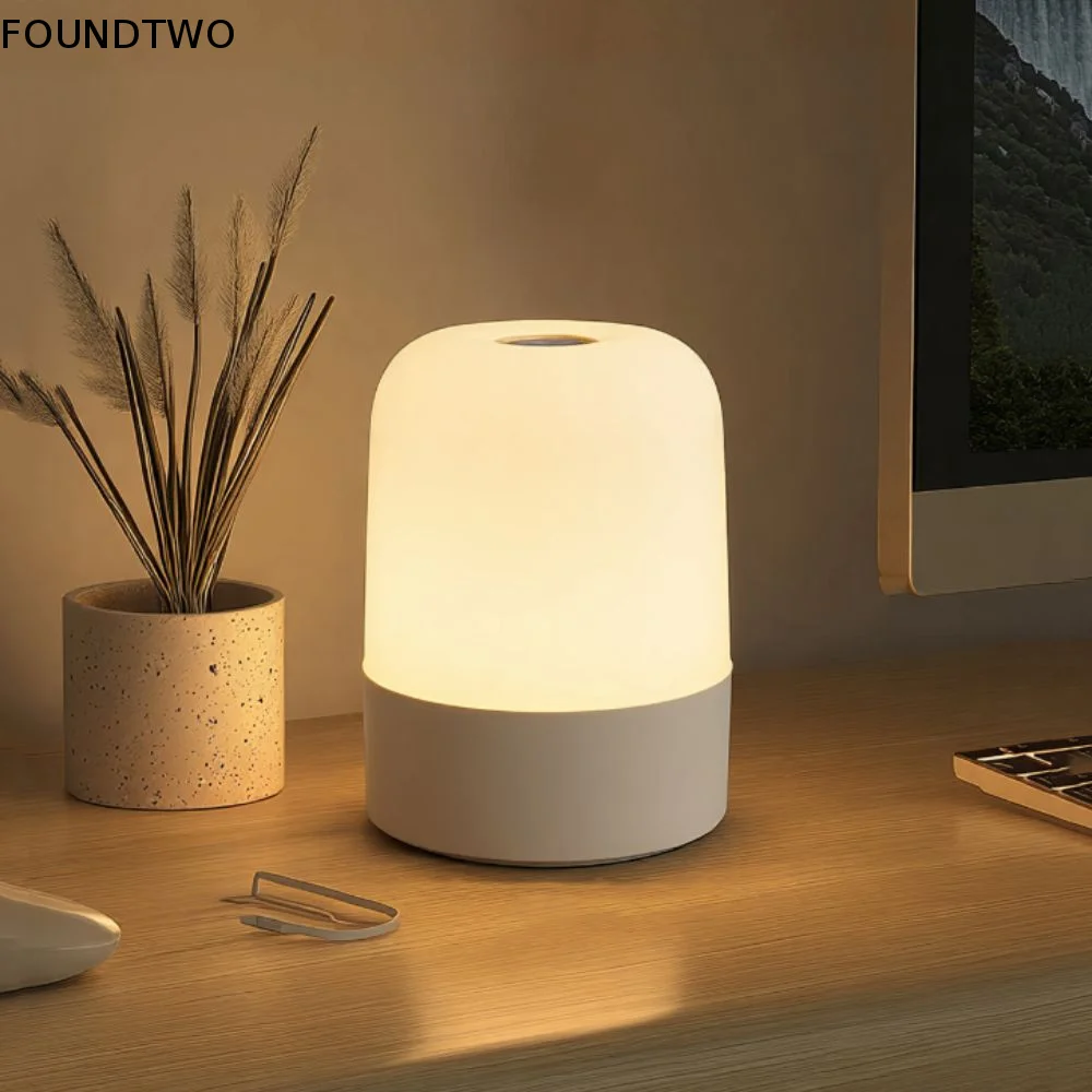 Atmosphere Light 3 Color Touch Night Light Eye Protection Dimming Sleeping Lamp Remote Control Simple LED Table Lamp Gift
