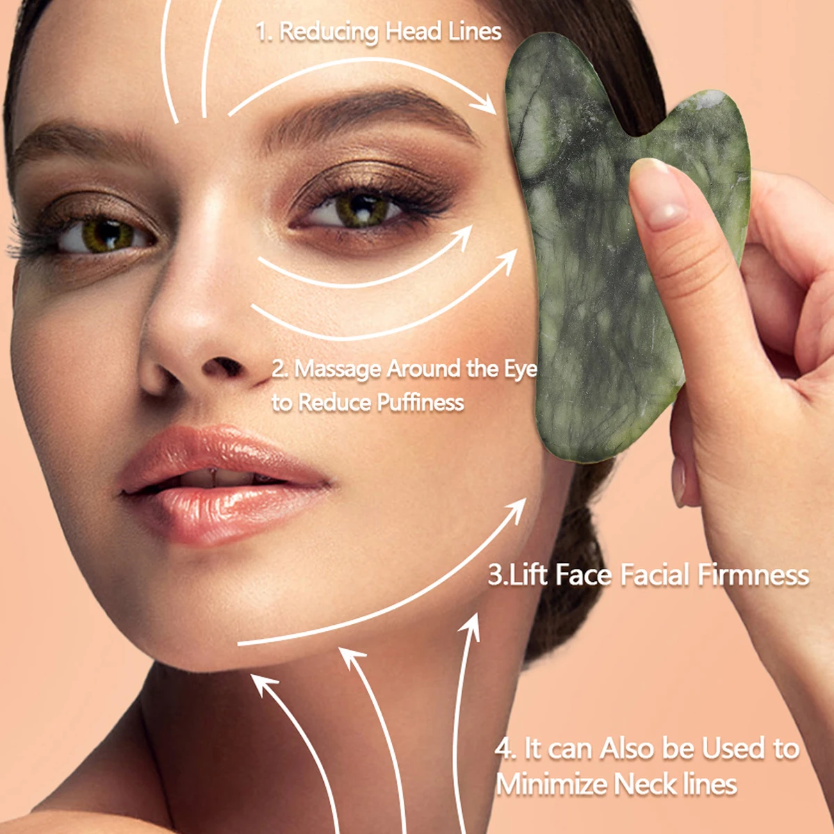 หยกธรรมชาติ Roller Face Gua Sh - Jade Roller Stone บทวิจารณ์และราคา