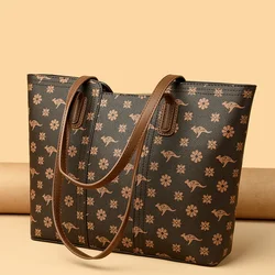 Luxury Designer Large Capacity Handbags for Women 2024 High Quality Leather Shoulder Bag Ladies Casual Shopping Tote Sac A Main