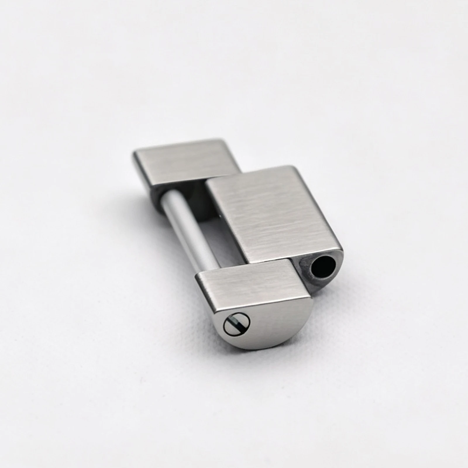 White Gold Plated Stainless Steel President Link for RLX Day-Date 40 228239, 3-Piece Bracelet Replacement Part