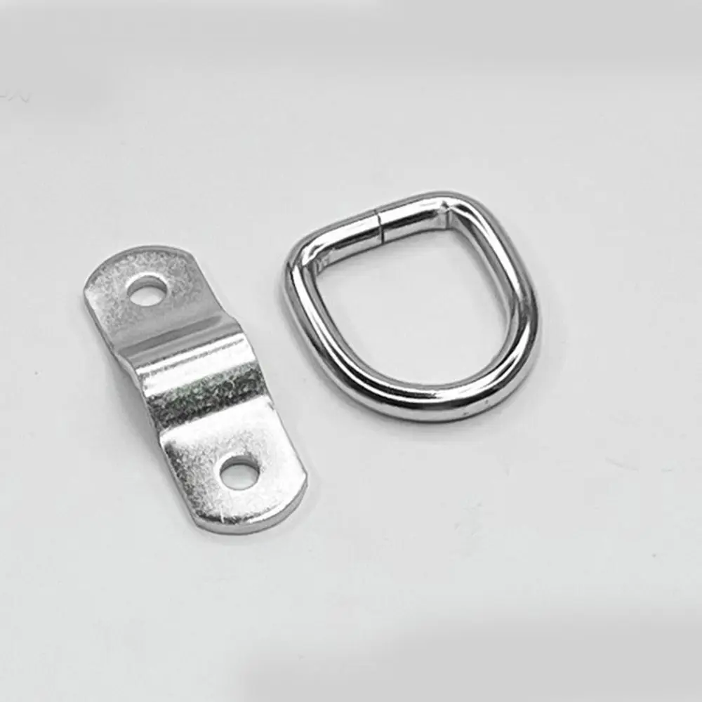10Pcs Heavy Duty D Ring Tie Down Universal Fit D Type Cargo Tie Down Ring Fastener Multi Purpose Trailer Pull Hook Boat Cargo