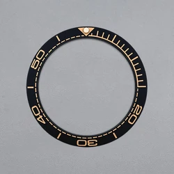 38mmx30.7mm Matte Curved Ceramic Bezel Insert Ring Fits SKX007 SKX009 SRPD SUB Watch Case NH35 NH36 Movement Watch Cases Parts