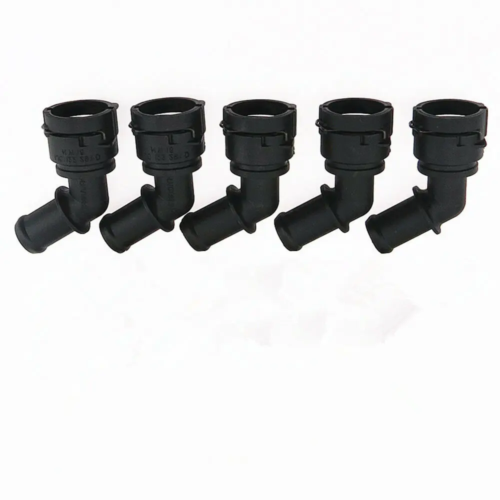 5Pcs Coolant Hose Coupler Water Pipe Connector 1J0122291D For VW Bora Passat CC Golf Jetta Beetle Audi TT B8 S4 S5 1J0 122 291 D