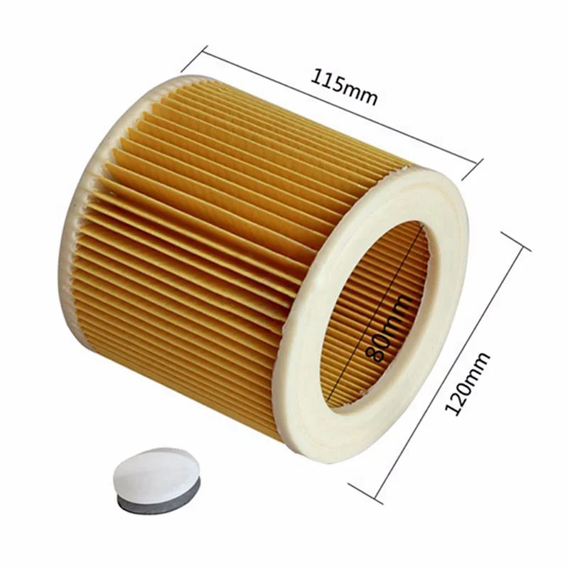 ABLD 6 Pcs Cartridge Filter For Karcher Vacuum Cleaner WD3 Premium WD2 WD3 WD1 MV3 MV2 WD 3 P Extension Kit Against Fine Dust