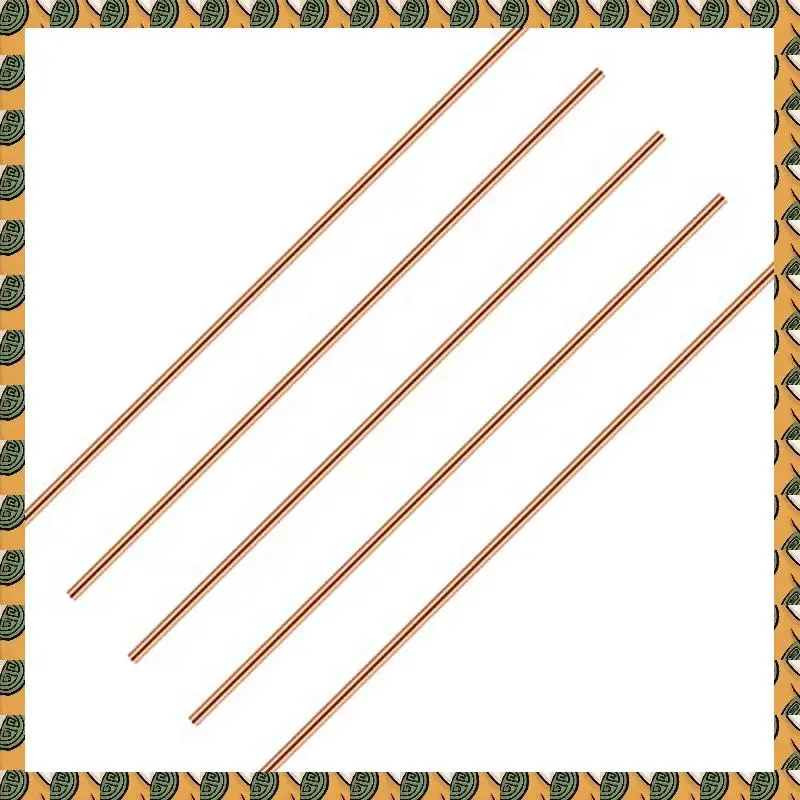 

A77I Длина 11,8 дюйма, медный металлический стержень, твердый медный стержень, токарный стержень (5 шт., диаметр 5 мм)