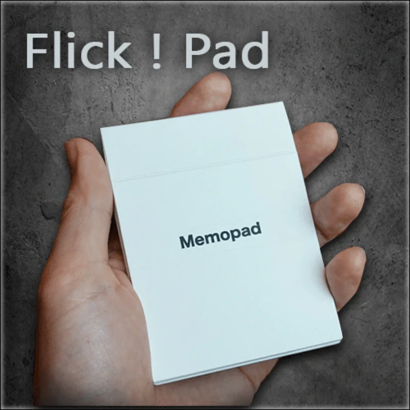 Flick Pad by Tejinaya & Lumos Magician Memo Pad Close Up Street Illusions Magic Tricks Porps Comedy Gimmick Mentalism