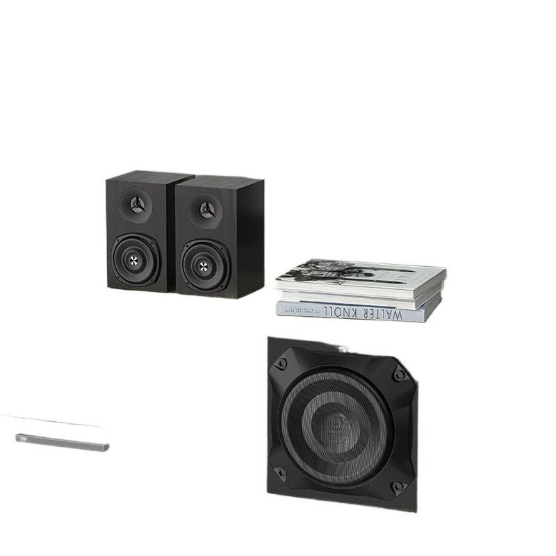 

Computer, speakers, desktop home, large volume, high sound quality