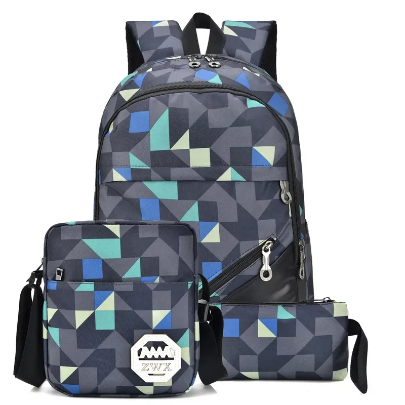 Waterproof travel laptop backpack children School Bags teenager Boys girls camouflage school Backpack set high School backpack