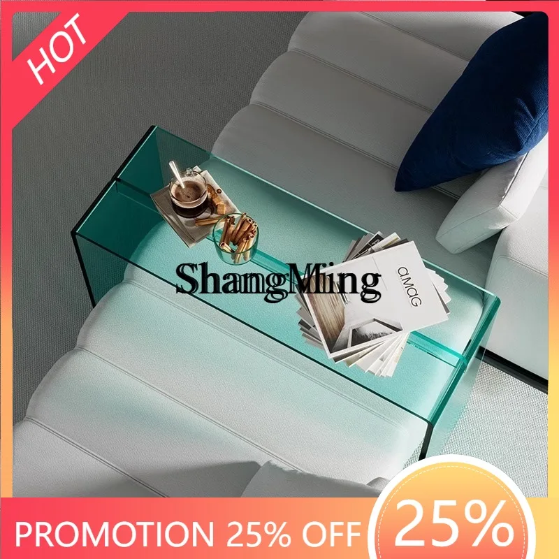 SM new household high-end light luxury minimalist sofa modern small tea table acrylic sofa edge few
