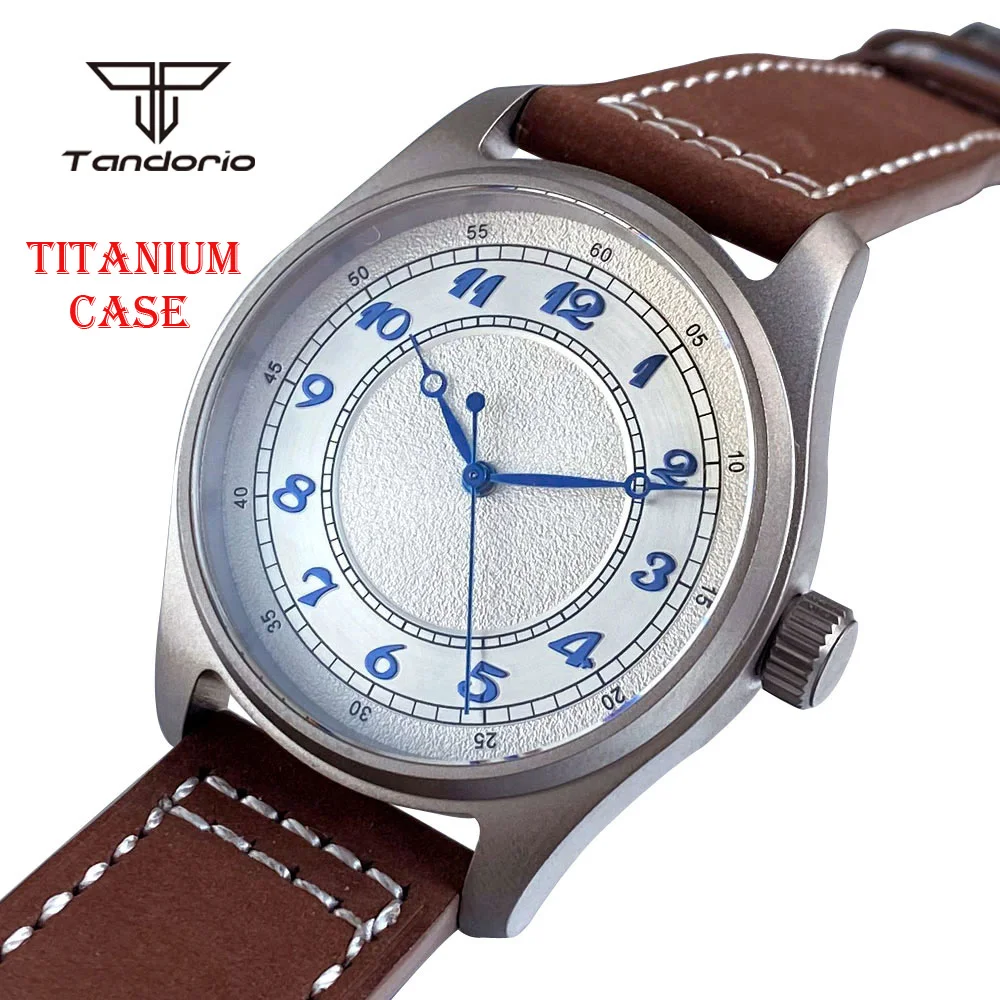 

Tandorio Titanium Dive 39 мм Мужские часы-пилот NH35/Miyota8215/PT5000 Автоматические Movt с сапфировым стеклом 200 м Водонепроницаемые сверхлегкие наручные часы