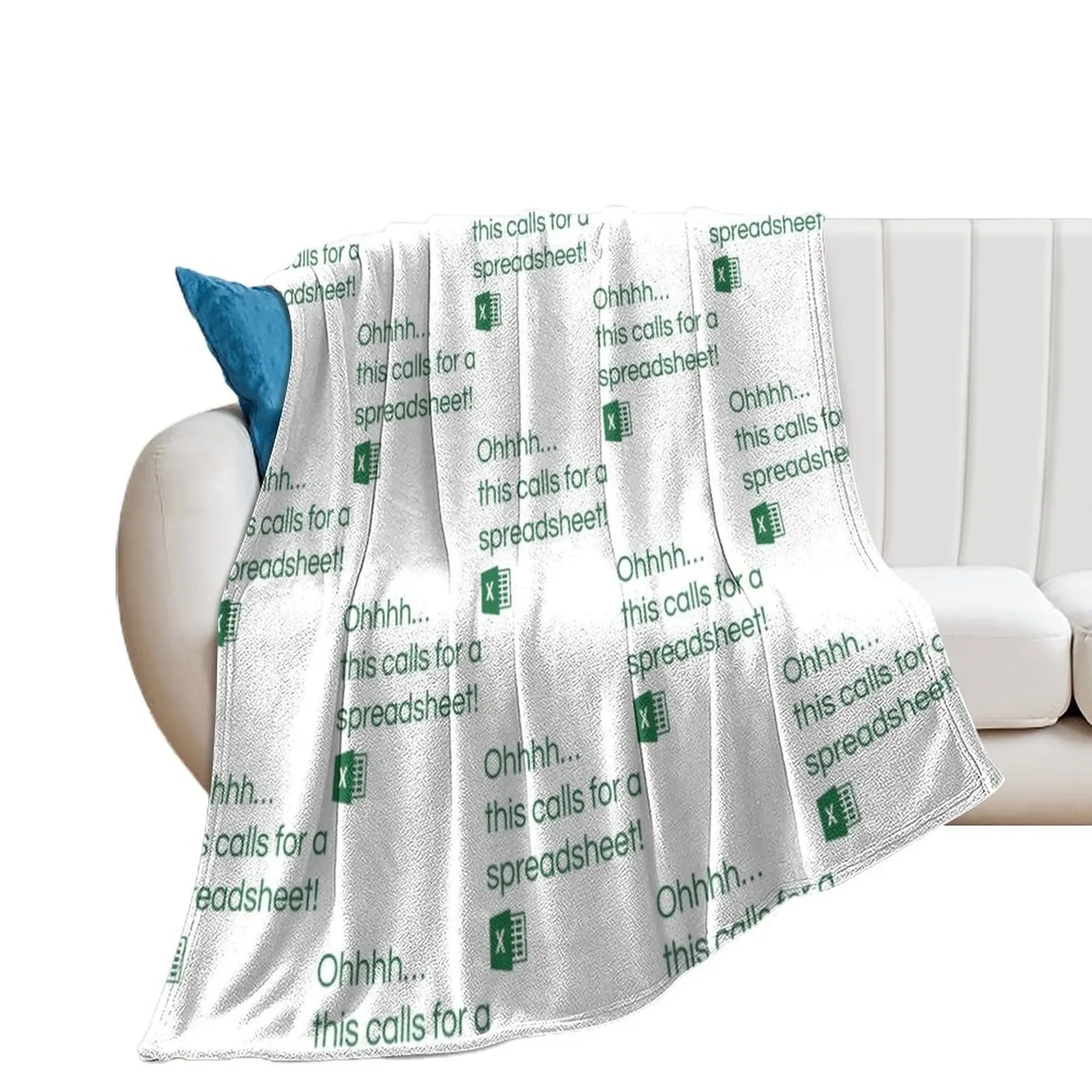 

Excel - This calls for a spreadsheet Throw Blanket Multi-Purpose valentine gift ideas Luxury Designer Thins Blankets