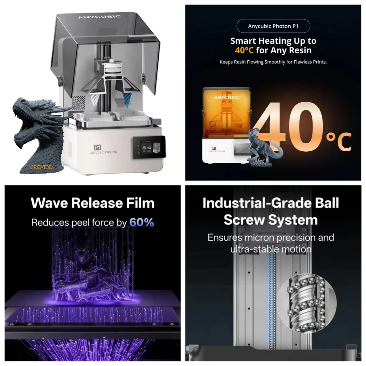 

FL-Anycubic Photon P1 Resin 3D Printer