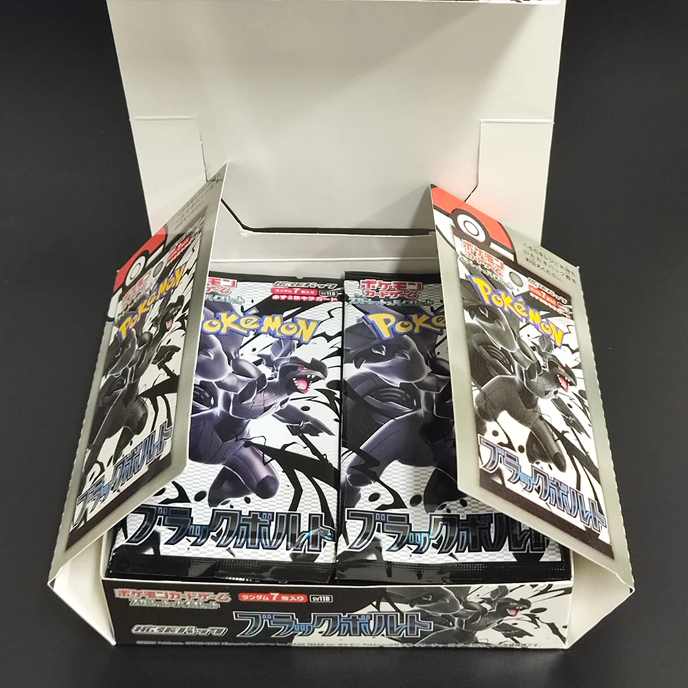 140 قطعة/صندوق لتقوم بها بنفسك PTCG اليابانية الأبيض مضيئة sv11W الأسود الترباس sv11B Zekrom Reshiram Victini هواية جمع بطاقة لعبة أطفال هدية