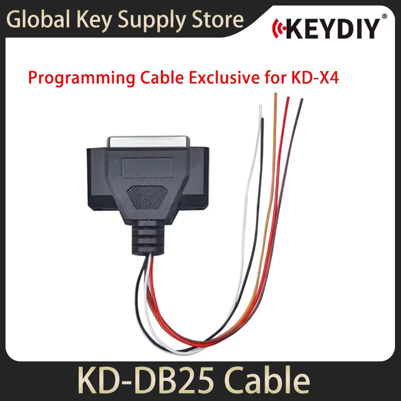 KEYDIY KD-DB25 cable Programming Cable Exclusive for KD-X4 on BDC2/BDC3/BCP/ LCD 5C and 5D keys