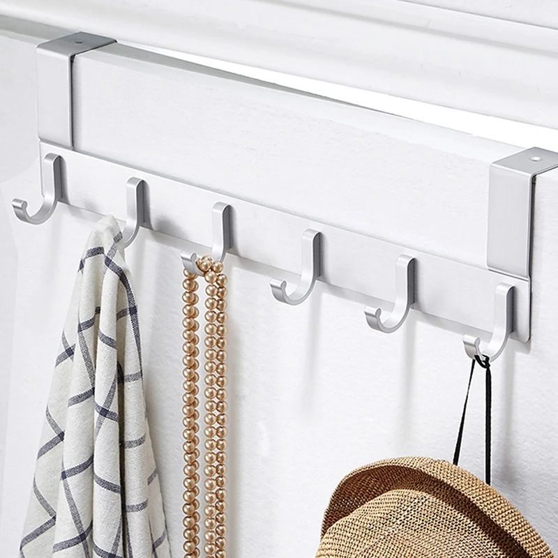 Crochets de porte pour chambre à coucher, cintre avec 6 touristes RapDuty, rangement CombCap, T1