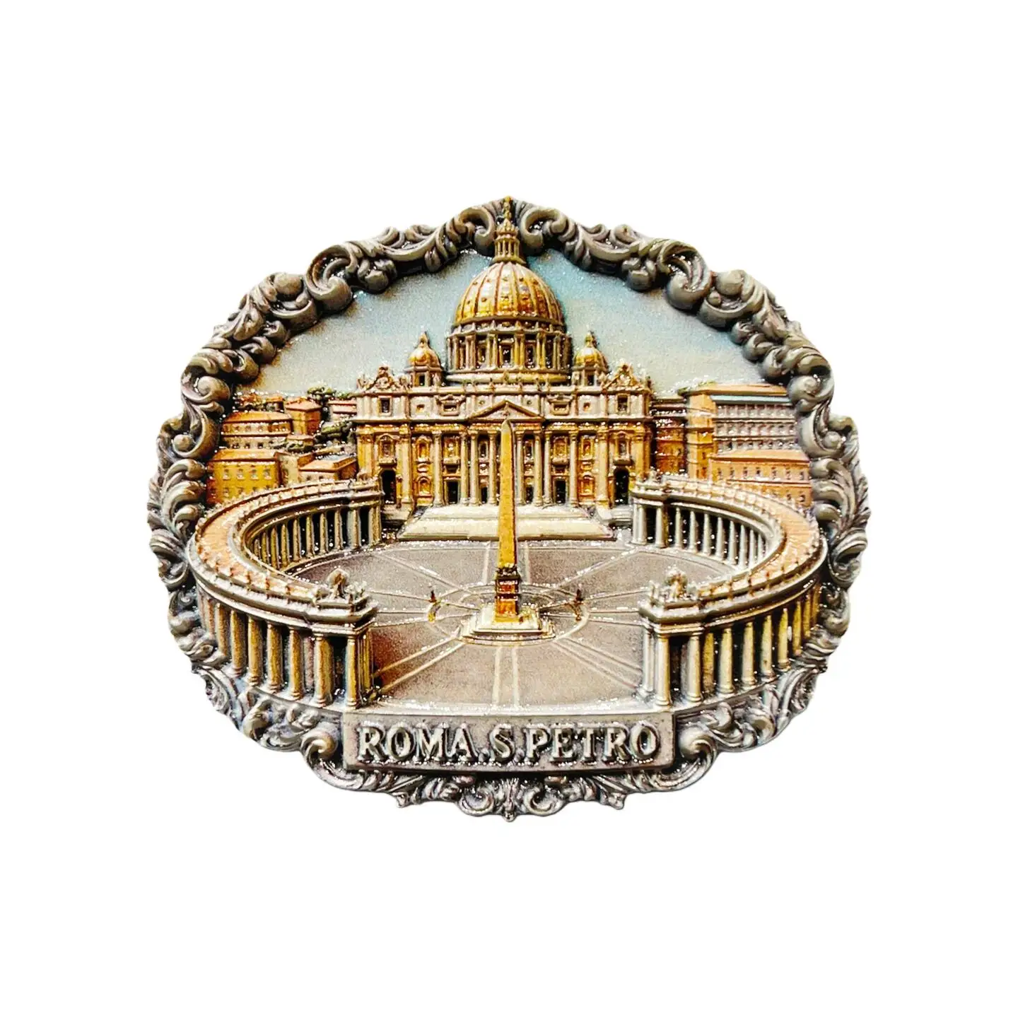 Italy Rome Vatican City Tourist Souvenir 3D St. Peter's Church Architectural Decoration Magnetic Refrigerator Magnet