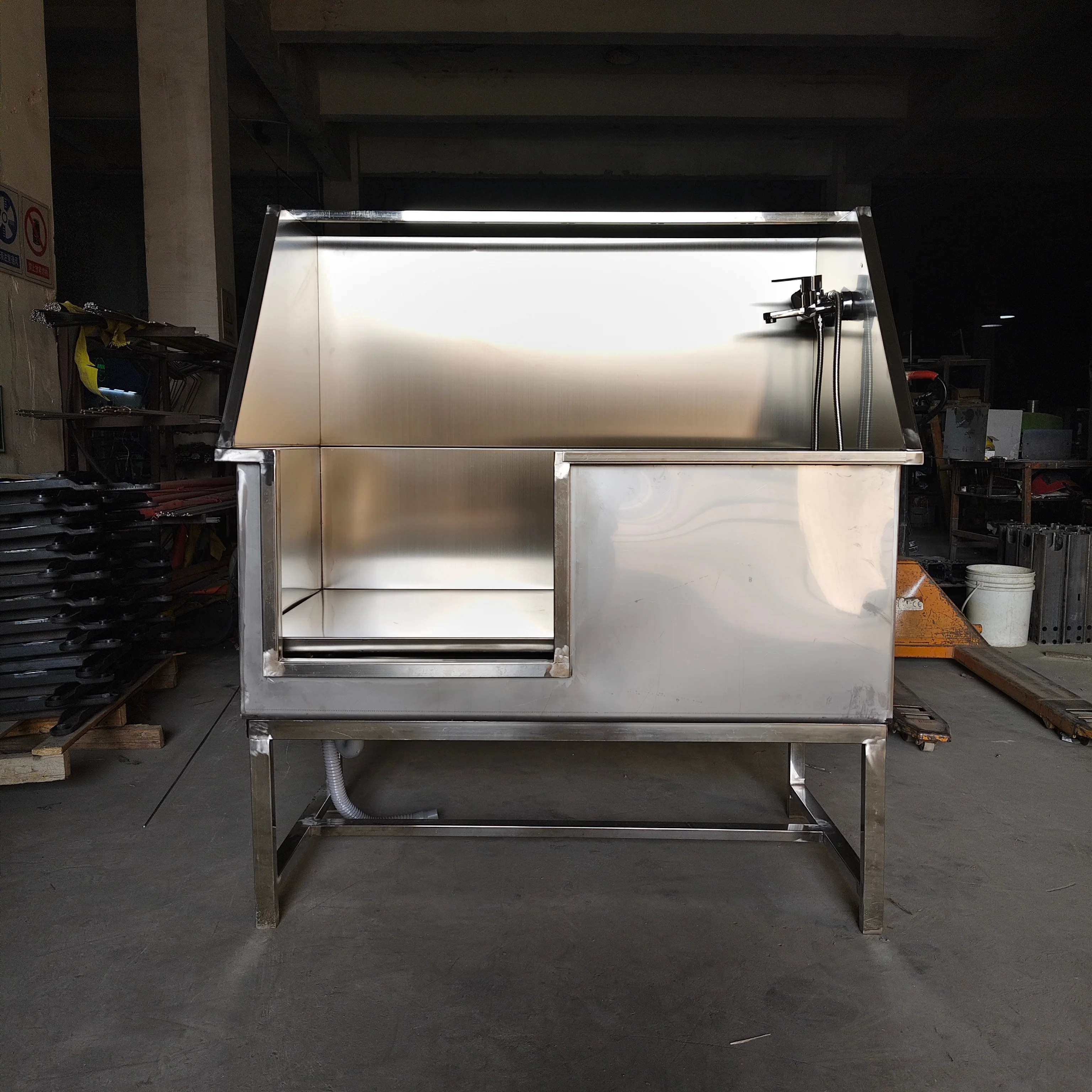 

Экологичная ванна для груминга собак из нержавеющей стали с кранами, аксессуары для мытья и чистки домашних животных