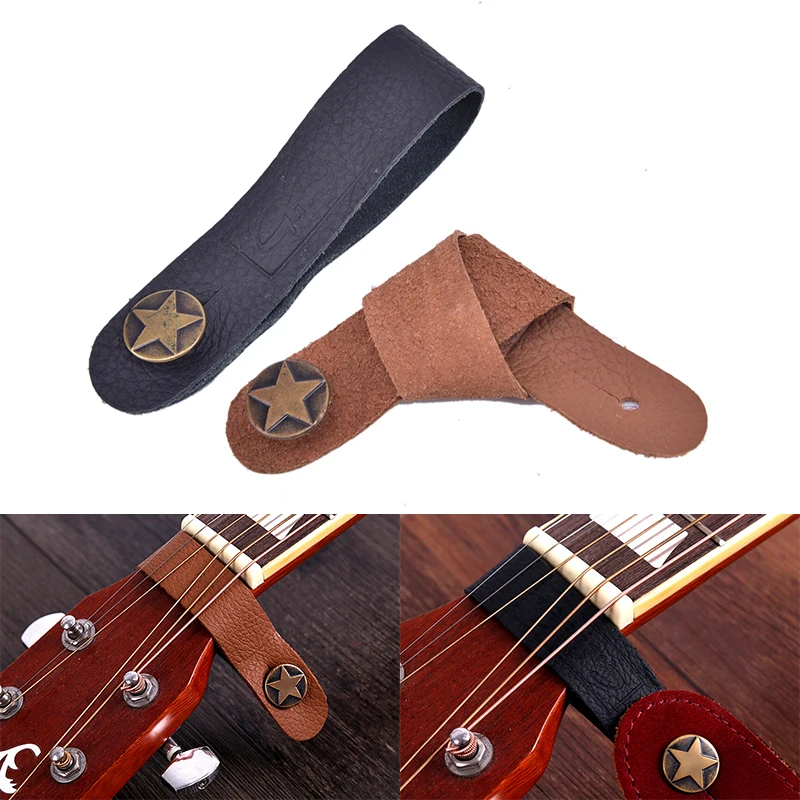 Acoustic Guitar Strap Button Holder - Leather Strap Hook for Acoustic Guitar