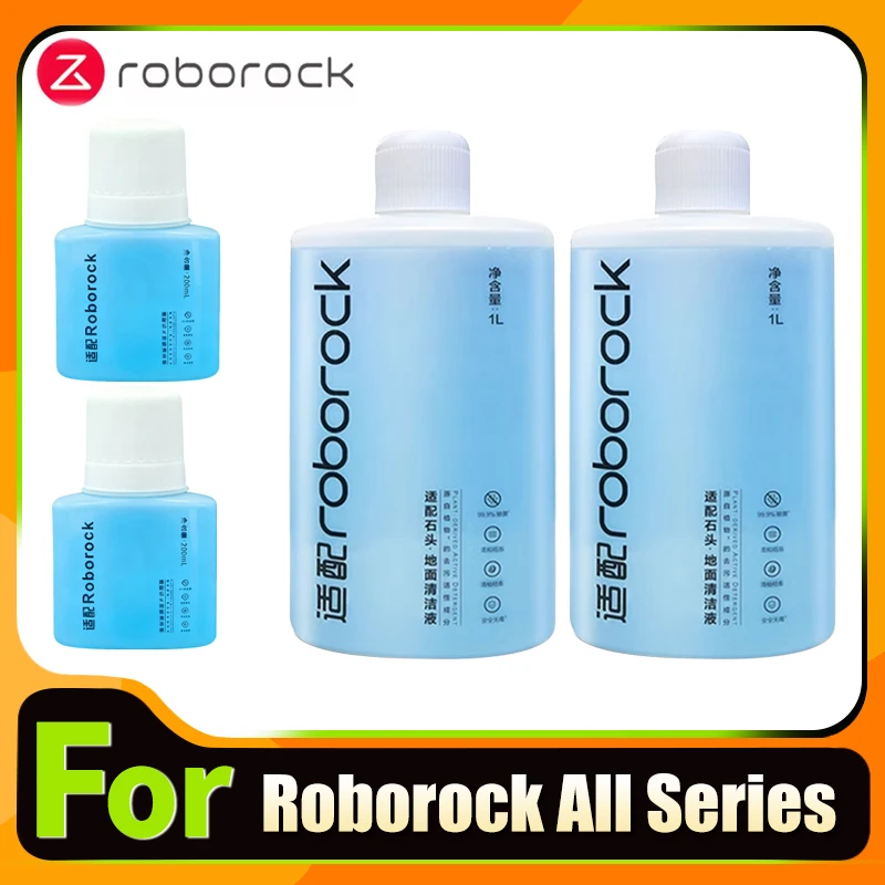 Liquid For Roborock Q5/Q7/Q8/S7/S8/Qrevo Series Dyad/Flexi Cordless Series Parts Vacuum Cleaner Cleaning Solution Accessories 1L
