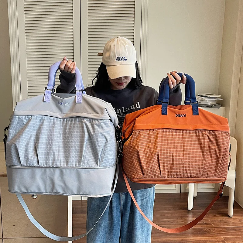 

Travel bag for women large capacity short distance luggage bag sports fitness bag swimming bag storage bag boarding bag