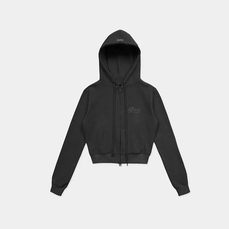 Bad Blood BCAC Emblem Hoodie Embroidered Logo Heavyweight French Terry Oversized Crop